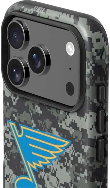 Skinit Impact Phone Case Compatible with iPhone 17 Pro Max - Officially Licensed NHL St. Louis Blues Camo Design