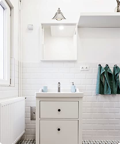 Kira Home Welton 8.5" Modern Industrial Wall Sconce, Brushed Nickel Finish - Image 4