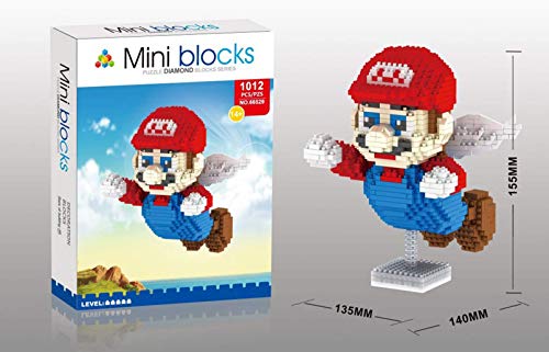 RSVT Super Fliegender Mario 3D Modell 1012 Stücke DIY Kleine Mini-Diamantblöcke Bauspielzeug Für Kinder Geschenk – Bild 5