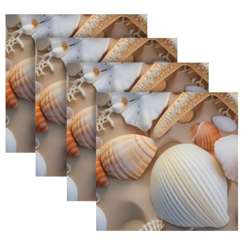 Servilletas de tela Shell Starfish 6 pcs 20x20 in miniatura 7