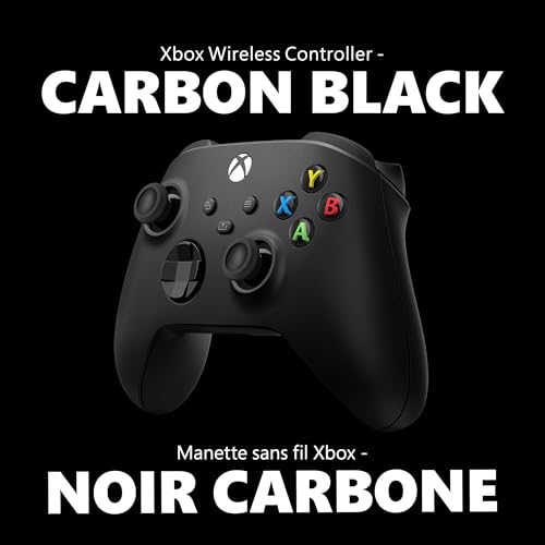 XBOX Core Wireless Gaming Controller – Carbon Black for Series X|S, One, Windows PC, Android, and iOS