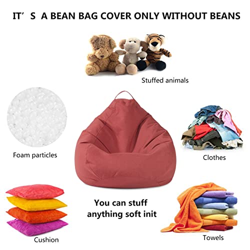 RTMX&kk Classic Sitzsack Stuhlbezug Riesen Bean Bag Ohne Füllung Für Deko Lazy Lounger Sitzsack Aufbewahrungsstuhlbezug… – Bild 3