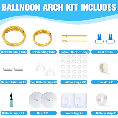 Image of Balloon Arch Stand for Wedding Arch Frame Decoration 9.2FT & 6FT