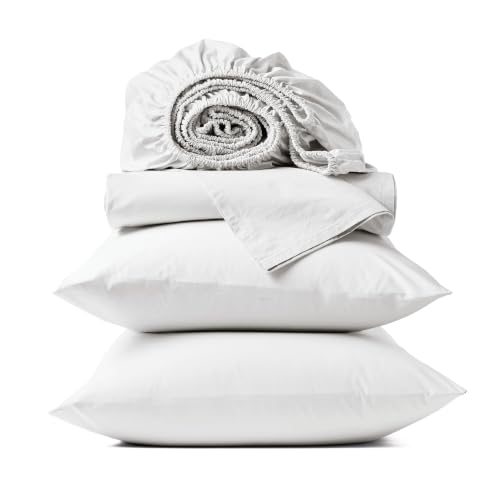 Coyuchi Refined Organic Percale Sheet Set, 100% GOTS Certified
