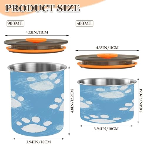 Contenedor Hermético de Acero Inoxidable para Café 500ml miniatura 2