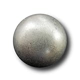 Farbe: matt altsilberfarben Knopfparadies - 6 silberfb. Halbkugelknöpfe wie alte Uniformknöpfe / für historische Kostüme / vintage / Ø 20mm