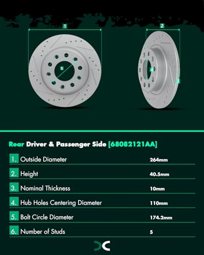 Image of SCITOO Brake Kit 2013-2016 for Dodge for Dart D1623;D1647