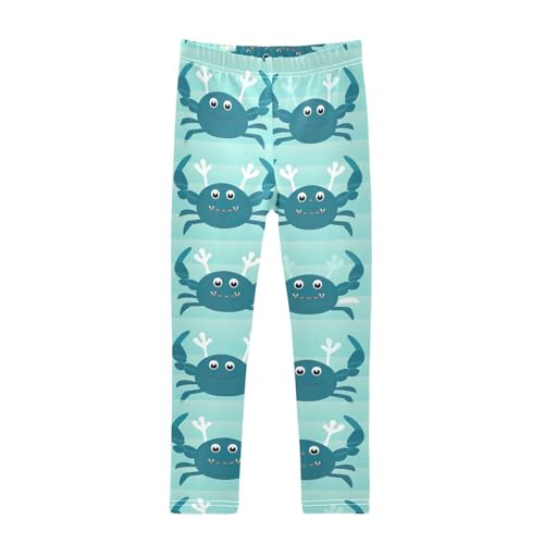 Kids High Waist Cute Crab Leggings for Toddler Girls 4T 202b2966