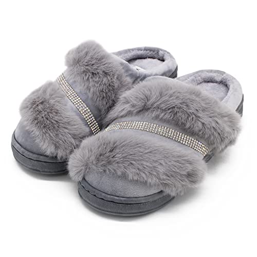 Image of VRITRAZ Women's Comfort Slip On Closed Toe Warm Winter with Cute Design print House Clog Indoor Slipper