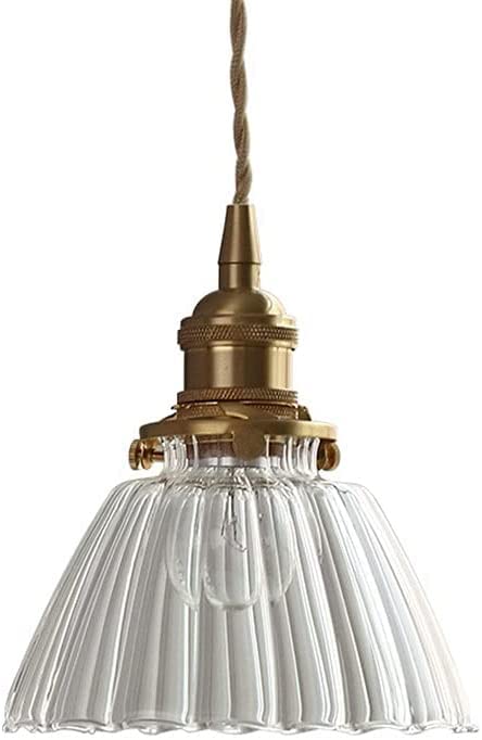 Candelabro de forma de concha japonesa e iluminación colgante de pantalla plisada retro 6