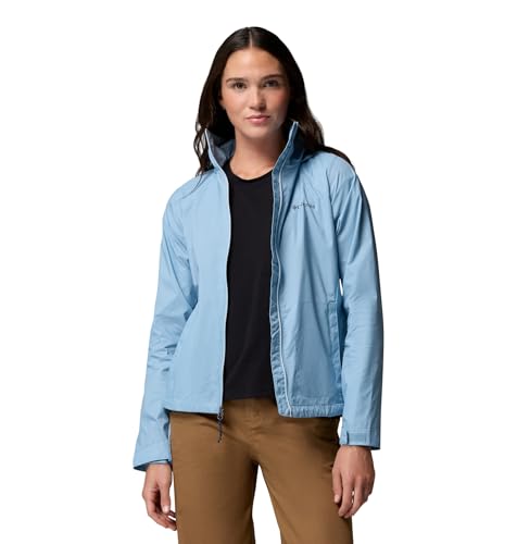 Columbia Women's Switchback IV Rain Jacket, Ripple Blue, Medium