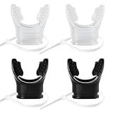 Scuba Diving Regulator Octopus Mouthpieces 4-Pack,Soft Silicone Snorkel Mouthpiece Regulator Replacement with...