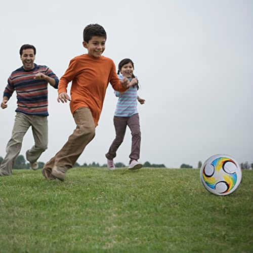 Abaji Soccer Ball Colorful Size 4 Pu Surface Tight Weaved Vivid Color With Pump And Needle Suitable For Training Practice Or Gift #TOP5