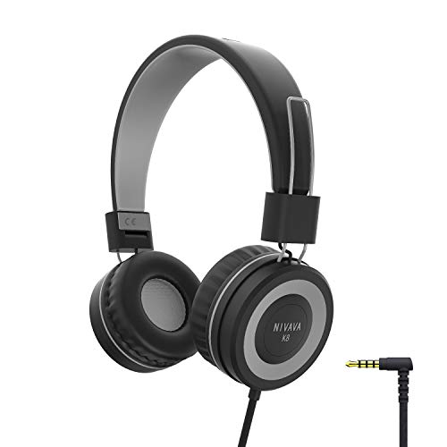 NIVAVA K8 Kids Headphones for Children Boys Girls Teens Wired Foldable Lightweight Stereo