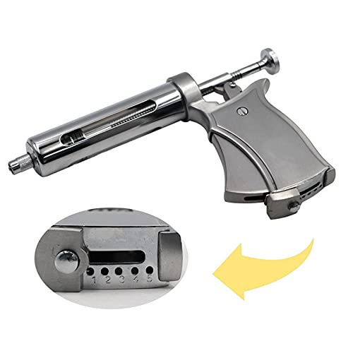 Injetor de seringa de gado contínuo injetor de animais semi automático de aço inoxidável injetor aju
