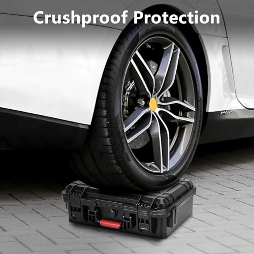 FPVtosky Waterproof Hard Case for DJI Flip, Fits RC2/RC-N3 Controller Accessory, with Portable Carrying Shoulder Strap [CASE ONLY]