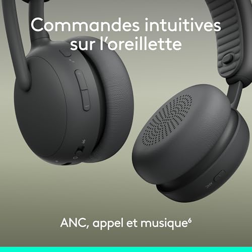 Logitech 2 ES Micro casque sur oreille Bluetooth sans fil filaire Suppresseur de bruit actif USB C - vue 9