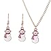 Produktbild Deniferymakeup Fashion Strass Halskette und Ohrringe Weihnachtsgeschenk Weihnachtsschmuck Weihnachtsbaum Schneemann Rentier Halskette und Ohrringe