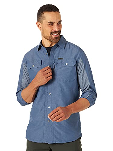 ATG by Wrangler Men's ATG by Wrangler Men's Long Sleeve Mixed Material Shirt Shirt