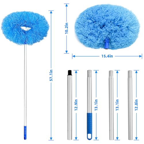 Plumeau extensible 127cm contre poussière en hauteur - 6