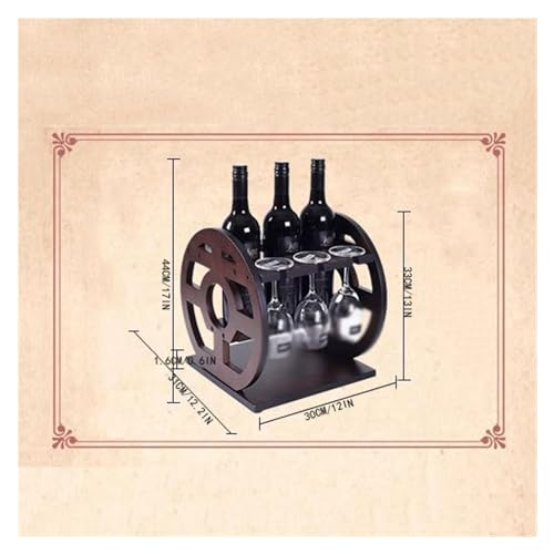 Soporte para botellas de vino de madera SONGCHAO miniatura 2