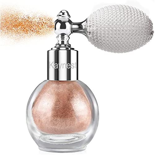 Shimmering Spray Powder Sparkle Powder, Body Glitter Face High Gloss Spray Highlighter Loose Powder Makeup Spray For Women Hair Nails Makeup(4#Bronze) #TOP15