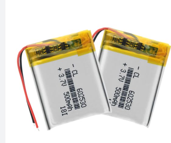 3.7V 600mAh LiPo Rechargeable Battery Pack of 2 for Bluetooth Speaker, Headphones, RC Toys, DIY Electronics & Robotics Projects | High Backup Lithium Polymer Battery Cell-image-8