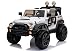 Mondial Toys Auto ELETTRICA 12V per Bambini 2 POSTI Maxi Fuoristrada con Telecomando 2.4G Soft Start AMMORTIZZATORI Ruote in Gomma Full Optional Bianco MT-018
