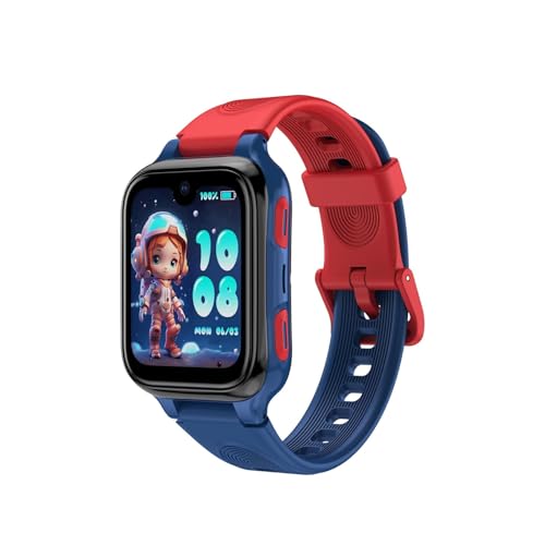 LAGENIO K9 Kid Smartwatch AI con GPS y teléfono, 1.78'' AMOLED 4G para niños con videollamada, Despertador, Modo Escolar, IP68 Impermeable Smartwatch para niños para Adolescentes a Partir de 6