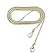 Produktbild Florawang 3.2mm Breite Feine Quadrat Kupfer Geldbörsen Riemen Kette Taschenkette Schulterriemen Schultergurt Ersatz für Handtaschen Tasche (gold, 120cm)