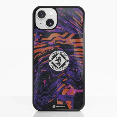 Coque iPhone 15 Plus Dundee United noir protection TPU silicone pour mobile
