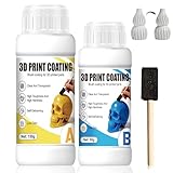 WEILAOK Epoxy Resin Coating 3D Print Coating, Resin 3D Drucker, Geeignet für die Oberfläche Von 3D-Gedruckten Produkten und Erzeugt ein Glattes, Glänzendes Finish, 150g+50g