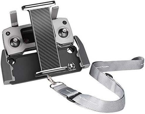 UZOPI Mavic Mini Air Pro Platinum Spark Accessories Tablet Holder – Aluminum Adjustable Remote Controller Bracket Mount Extender with Neck Lanyard Strap for 4-12 Inch Phone Tablets
