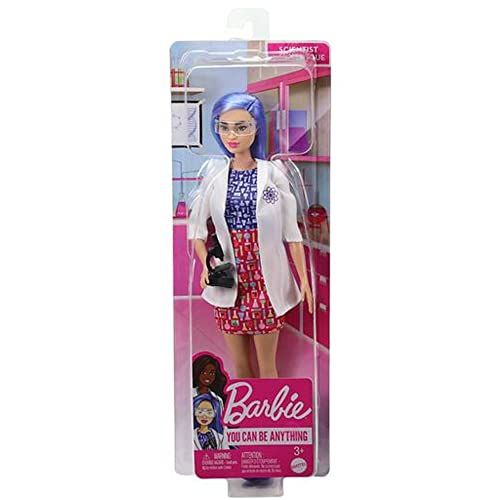 Muñeca Barbie Científica con Microscopio y Accesorios miniatura 6