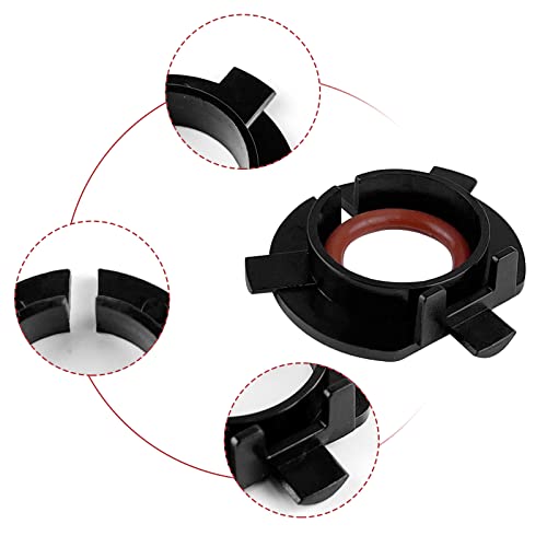 H7 Car Led Headlight Bulb Retainers Holders - 4 Pcs H7 Headlight Bulb Holders Socket Replacement For Kia K3 K4 K5 Grand Santafe Sorento Replacement For Hyundai Sonata Genesis Coupe Veracruz Santafe #TOP3