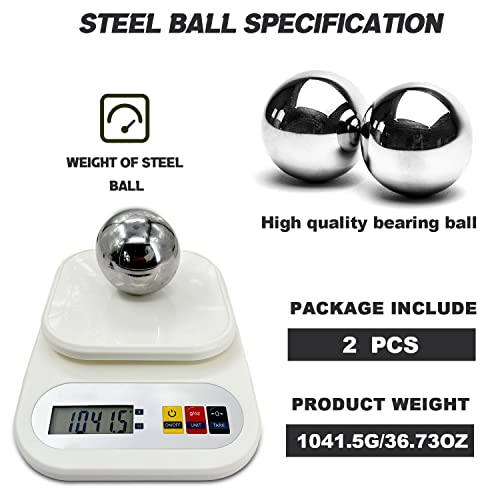 Image of 2Pcs 2.5''inch Bearing Balls 63.5mm Steel Balls 2-1 /2 inch Precision Ball Duty Industrial Bearings Bicycle Wheel Bearings