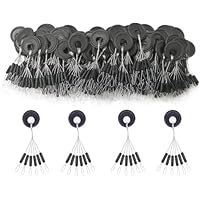 Drchoer Bobber Stoppers for Fishing Line: 150pcs Sinker Float Stops for Bass Fishing - Texas Rig Weight Stoppers Size Small
