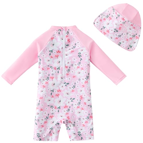 Image of UMELOK Baby Girl Swimsuit Infant UPF 50+ Bathing Suit Size Months