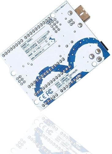 Image of UNO R3 DIP Development Board with USB Cable | Microcontroller Board for DIY Electronics, Robotics, Coding & Prototyping Kit (Uno Dip IC)