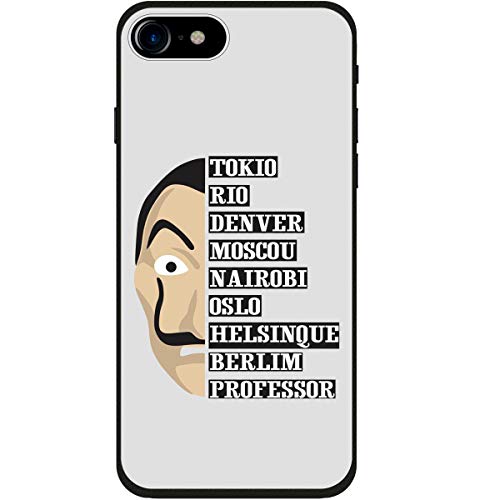 Komete Funda iPhone X La Casa de Papel - Salvador Dali Blanco (Netflix Series)