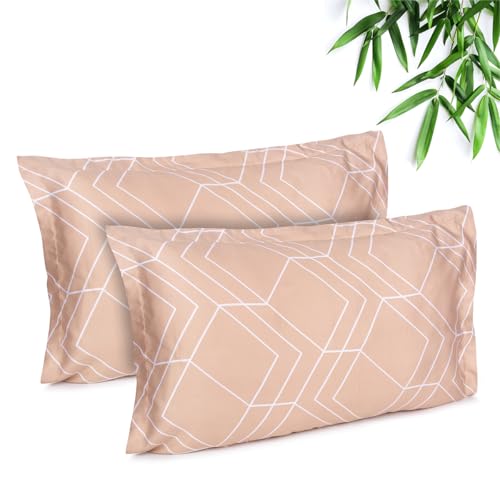 Image of Mush Bamboo Pillow Cover Set of 2 | 300 TC | 100% Bamboo Pillow Cover for Hair and Skin | Breathable, Silky Soft & Cooling Envelope Pillowcases for Hot Sleepers & Night Sweats | 17 inchx27 inch