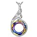 Necklace Swarovski Crystals Jewelry Womans Jewelry Gifts for Women Girls Her KATE LYNN Nirvana of Phoenix Pendant Necklace Anniversary Gifts for Women Her Kids Birthday Gifts for Wife Mom Daughter