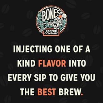 Bones Coffee Company Holiday Sample Pack 5 Assorted Flavored Coffee Low Acid Medium Roast Arabica Beans Specialty Coffee Gifts, Auto Drip and French Press Compatible, 4 oz Pack of 5 Whole Bean