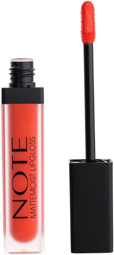 Note Cosmetics Mattemoist Lipgloss 405 First Kiss Yarı Mat Saten Bitişli Likit Ruj, Turuncu