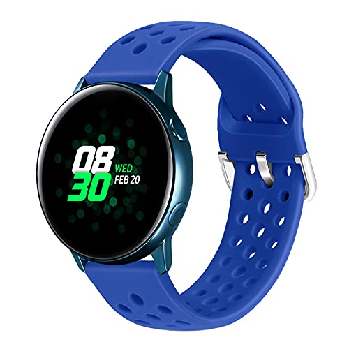 Image of ACM Watch Strap 20mm compatible with Goqii Smart Vital Plus Smartwatch | Silicone Belt Breatheable Dot