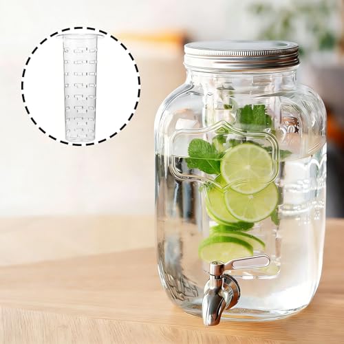 Yhuasia Lot de 2 infuseurs à fruits en acrylique de qualité supérieure - Idéal pour les distributeurs de boissons, les boissons aux fruits, la maison, le bar, le camping – vue 5