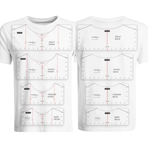 Guide d'alignement vinyle t-shirt transparent pour un flocage droit sans erreur