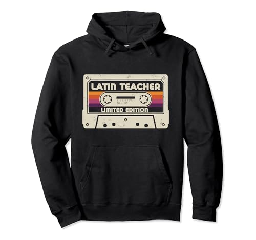 Título de trabajo de profesor latino, carrera vintage Sudadera con Capucha
