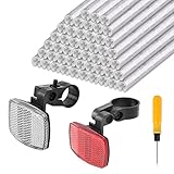 48 Stück Speichenreflektoren Fahrrad - Reflektoren Fahrrad - Katzenaugen Reflektoren Fahrrad - Fahrrad Speichen Reflektoren - Wasserdichter Speichenreflektor - Inkl Fahrrad Reflektoren Vorne Hinten