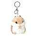 NOPNOG Porte-clés de voiture mignon en peluche en forme de hamster - Décoration de sac à main - Kaki